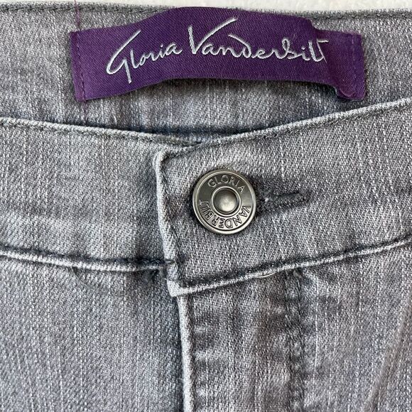 Gloria Canderbilt Gray Amanda Pants Size 16 Short EUC - Picture 3 of 6